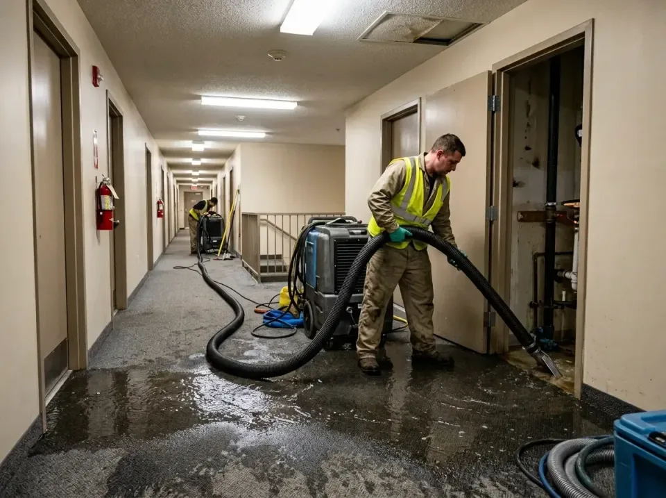 multi-unit-apartment-hallway-f-005 — frequently asked questions, Emergency Burst Pipe Water Extraction & Removal in Fargo, ND